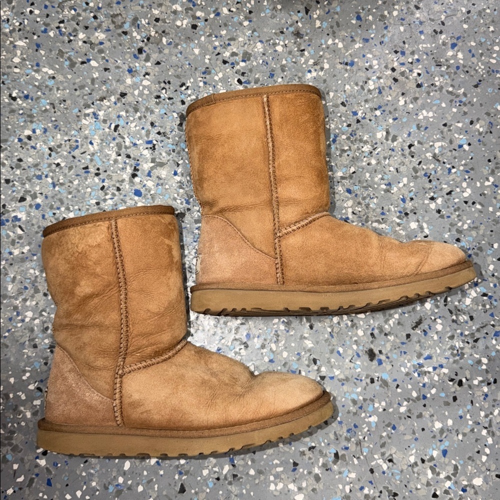 UGG Australia Oatmeal Waterproof Winter Boots Size 7 - Picture 3 of 7